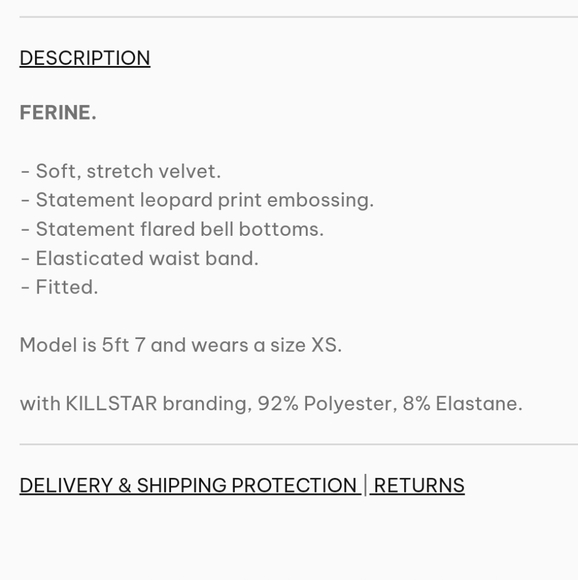 BNWT Killstar Ferine Bell Bottoms in Plum - Picture 3 of 6